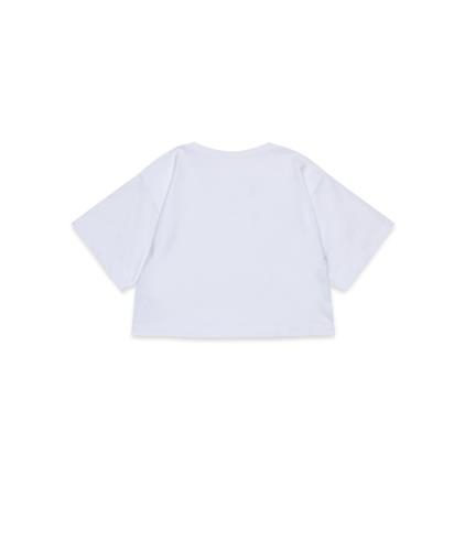 25FW [키즈] MM6 메종마르지엘라 티셔츠 M60908 MM04I M6100 White - MM6 MAISON MARGIELA