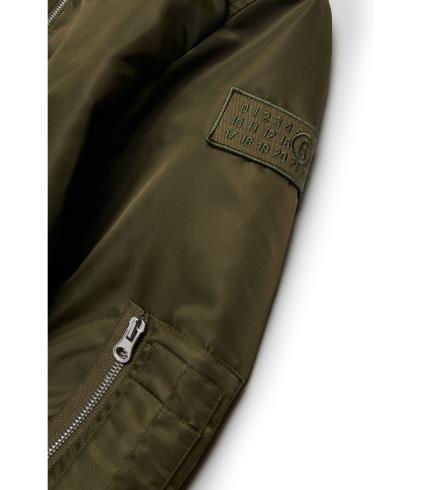 25FW [키즈] MM6 메종마르지엘라 캐주얼 자켓 M60832 MM03B M6514 Green - MM6 MAISON MARGIELA