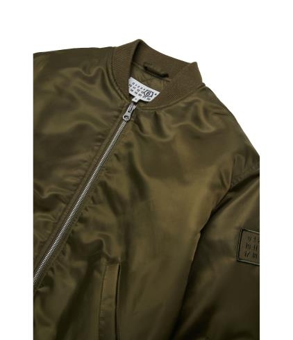 25FW [키즈] MM6 메종마르지엘라 캐주얼 자켓 M60832 MM03B M6514 Green - MM6 MAISON MARGIELA