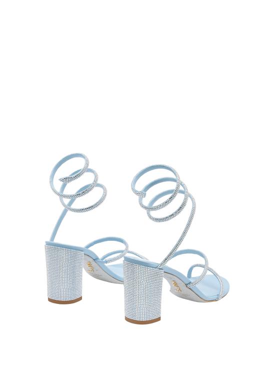 25SS 르네 카오빌라 뮬/슬리퍼 C12037 080R0018127 BABY BLUE SATIN CRYSTAL STRASS - RENE CAOVILLA