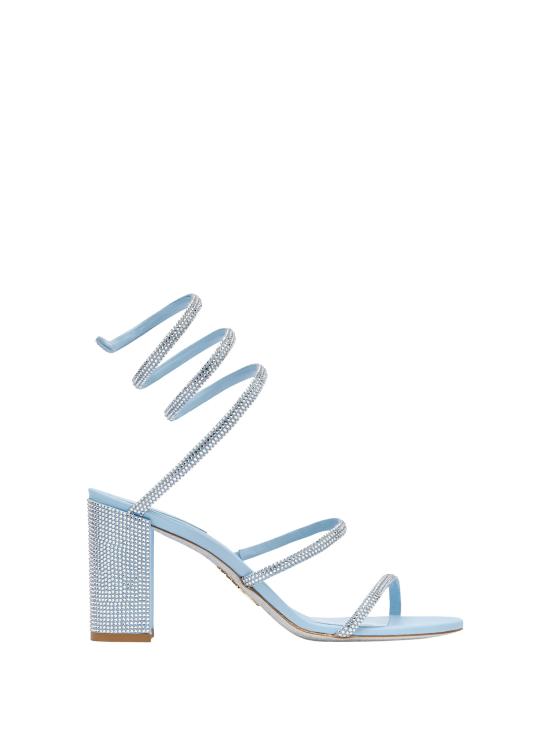 25SS 르네 카오빌라 뮬/슬리퍼 C12037 080R0018127 BABY BLUE SATIN CRYSTAL STRASS