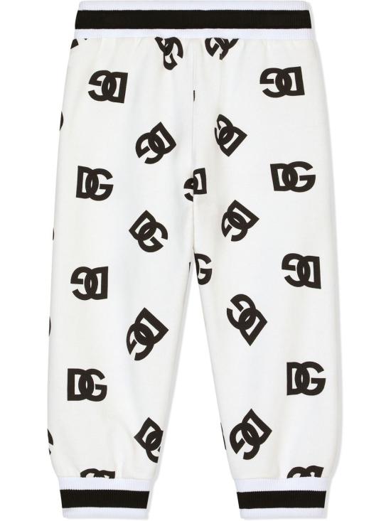 25SS [키즈] 돌체앤가바나 스트레이트 팬츠 L5JP9P HS7KC HAVAN White - DOLCE & GABBANA