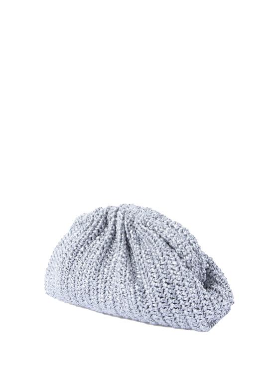 25SS 마리아 라 로사 클러치/파우치 GAME CROCHET GLOW AWB25 4102 Silver - MARIA LA ROSA