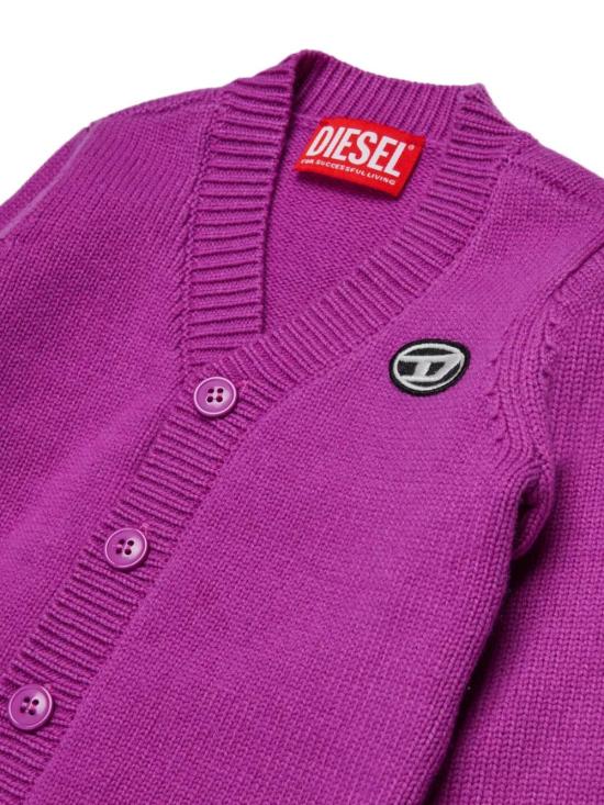 25FW [키즈] 디젤 가디건 K00684 KYAYX K624 Purple - DIESEL