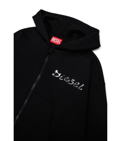 25FW [키즈] 디젤 니트/스웻셔츠 J02386 0GRAL K900 Black - DIESEL