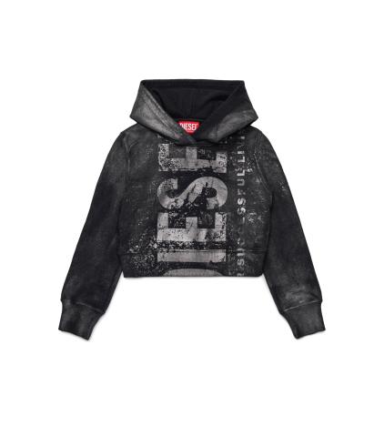 25FW [키즈] 디젤 니트/스웻셔츠 J02376 KYAZU K900 Black