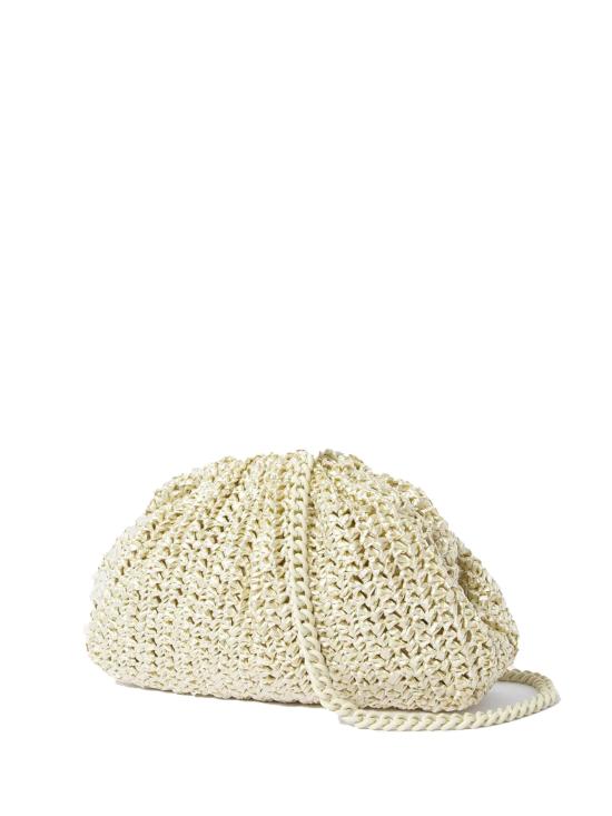 25SS 마리아 라 로사 클러치/파우치 GAME CROCHET GLOW AWB25 426 Grey - MARIA LA ROSA