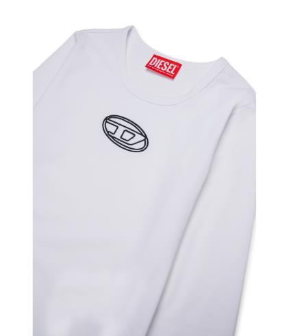 25FW [키즈] 디젤 티셔츠 J02433 0AFAA K100 White - DIESEL