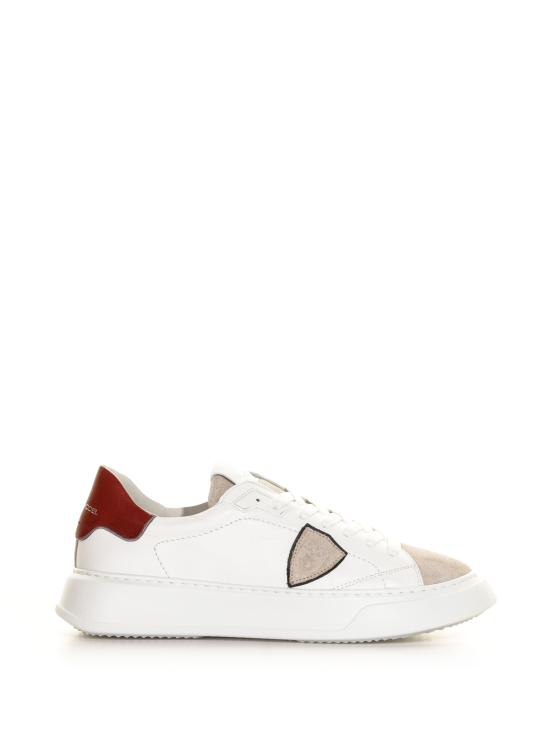  필립모델 스니커즈 BTLU WX11 BIANCO BORDEAUX