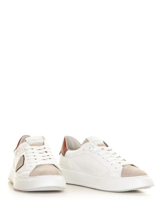  필립모델 스니커즈 BTLU WX11 BIANCO BORDEAUX - PHILIPPE MODEL