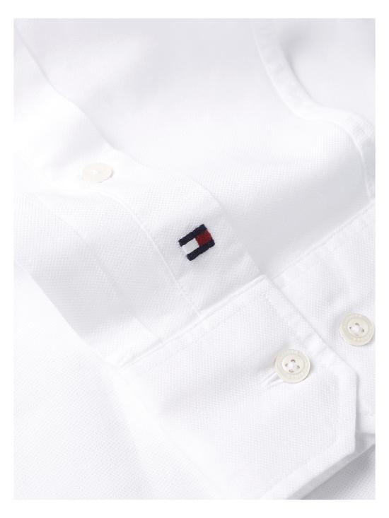  타미힐피거 긴팔 셔츠 MW0MW34641 YCF OPTIC WHITE - TOMMY HILFIGER