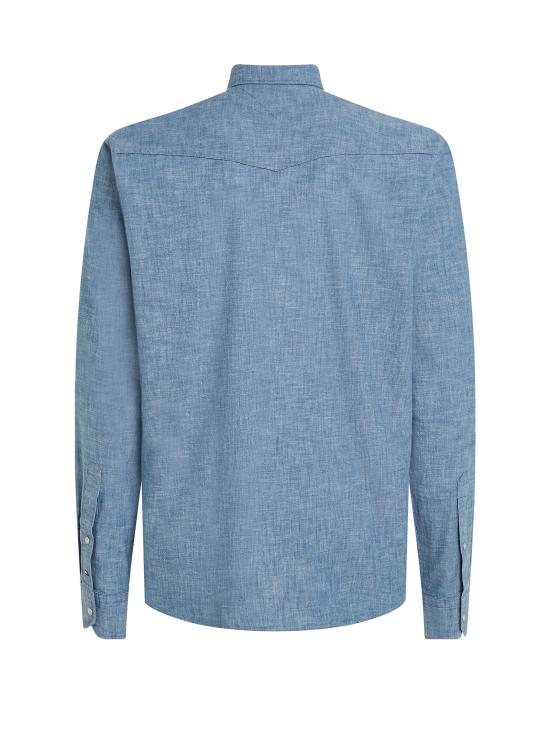  타미힐피거 데님 셔츠 MW0MW34639 1C6 MEDIUM INDIGO - TOMMY HILFIGER