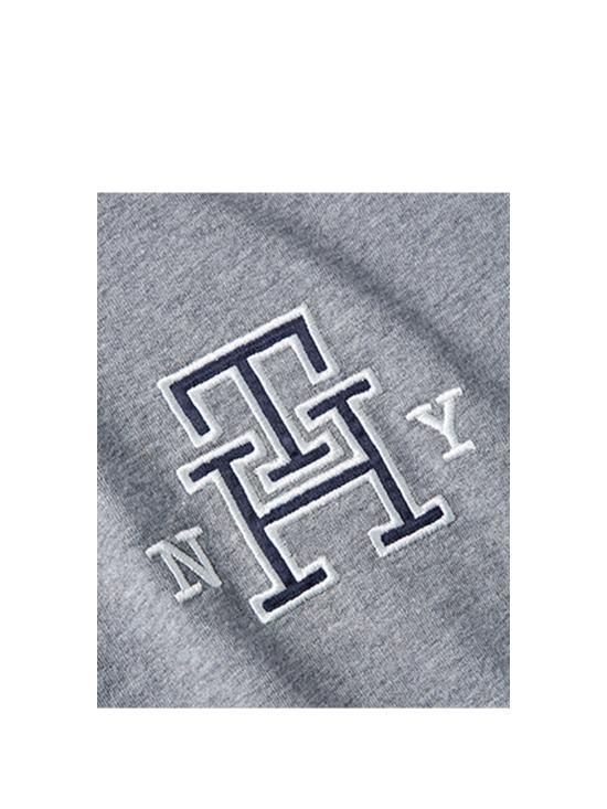  타미힐피거 반팔 티셔츠 WW0WW38874 0IN MED HEATHER GREY - TOMMY HILFIGER