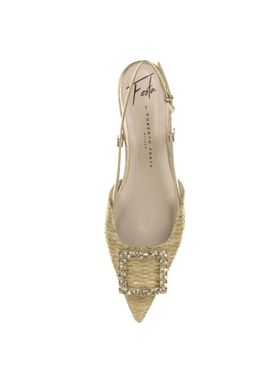  로베르토 페스타 샌들 LAVANDA RAFFIALUX NOCE MIELE - ROBERTO FESTA