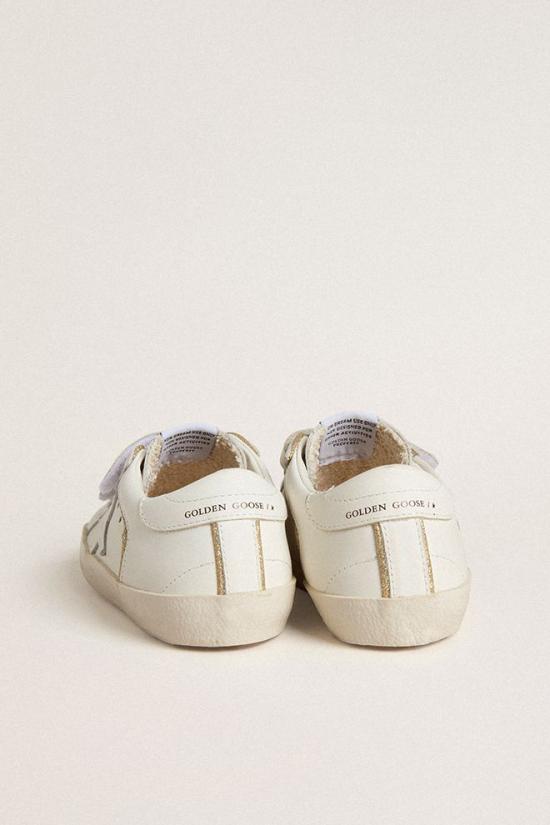 25FW [키즈] 골든구스 스니커즈 GJF00143 F007427 10847 White - GOLDEN GOOSE