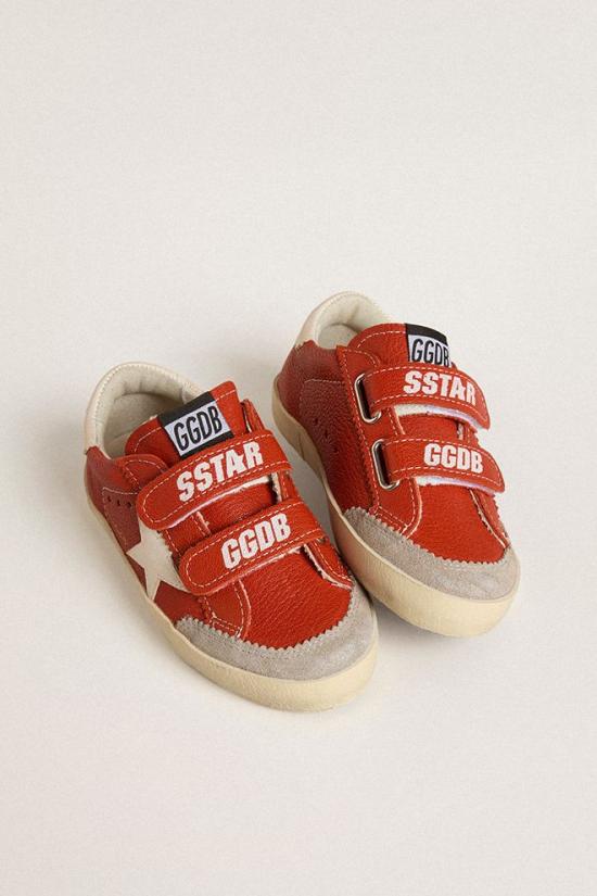 25FW [키즈] 골든구스 스니커즈 GJF00224 F007432 82981 Orange - GOLDEN GOOSE