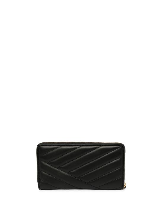  토리버치 키라 쉐브론 집 컨티넨탈 월렛 90348 001 Black - TORY BURCH