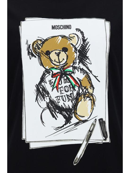 24FW 모스키노 반팔 티셔츠 242ZZ0714 52411555