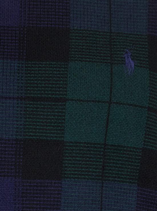 25FW 폴로 랄프로렌 체크 크루넥 스웨터 710917043001 Blu - POLO RALPH LAUREN