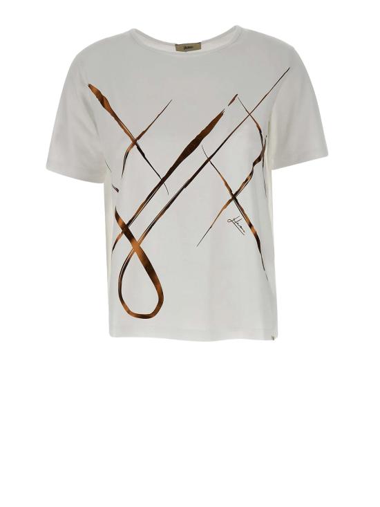 25SS 에르노 반팔 티셔츠 JG000277D 520091081 STAMPA ASTRATTA