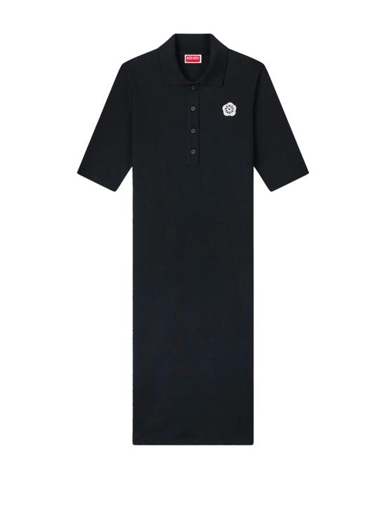 25SS 겐조 미디 원피스 FF52RO7864SJ 99J Black