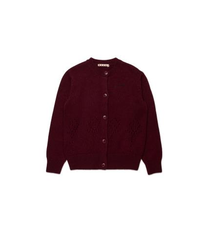 25FW [키즈] 마르니 가디건 M01498 M00VT 0M434 Bordeaux