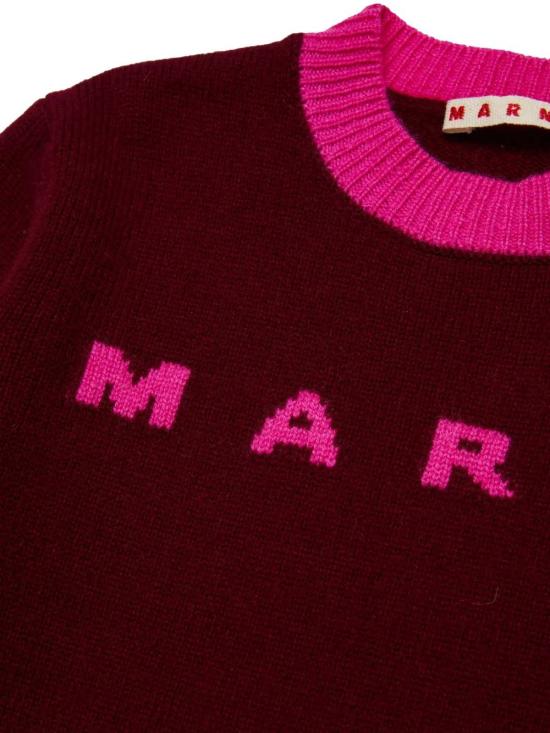 25FW [키즈] 마르니 원피스 M01619 M00ML 0M434 Bordeaux - MARNI