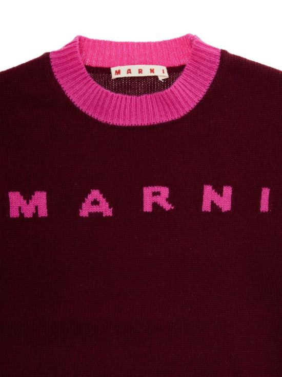 25FW [키즈] 마르니 니트/스웻셔츠 M00993 M00ML 0M434 Bordeaux - MARNI