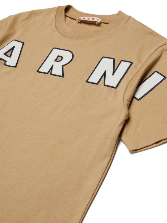 25FW [키즈] 마르니 티셔츠 M01265 M00RF 0M715 Beige - MARNI