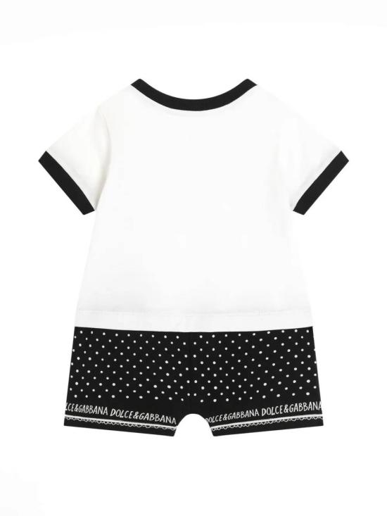 25SS [키즈] 돌체앤가바나 오버롤 L1JO6T G7O0Q S9000 White - DOLCE & GABBANA