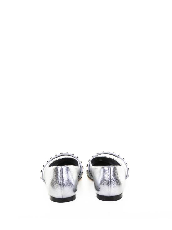 25FW 알렉산더 맥퀸 플랫 슈즈 838131 WIAEU1679 SILVER SILVER - ALEXANDER MCQUEEN