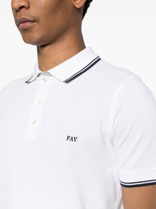  페이 폴로 티셔츠 NPMB248135S TDWB001 BIANCO - FAY