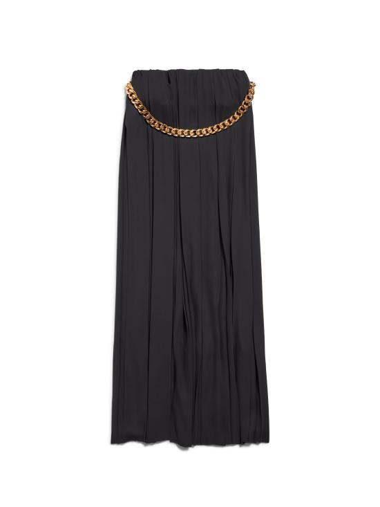  발렌시아가 미디 스커트 808778 TGO081000 Black