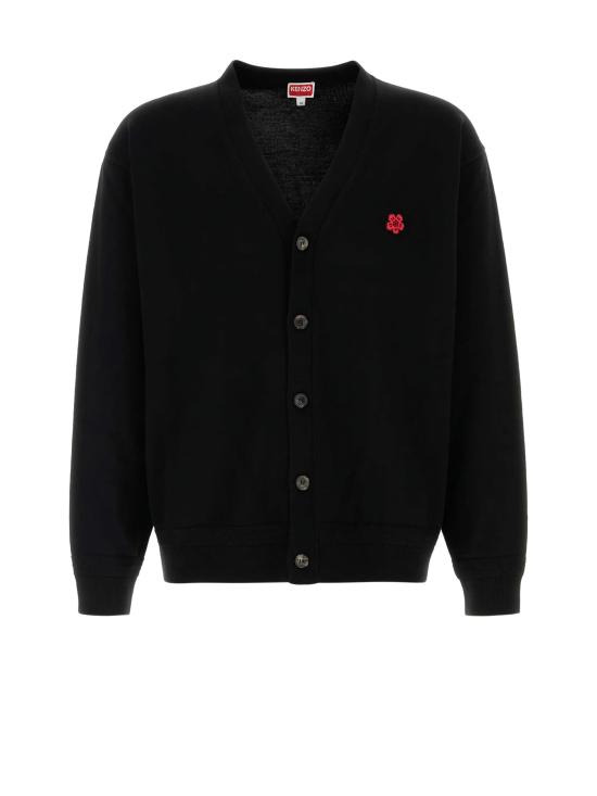 25FW 겐조 보크 플라워 자수 울 가디건 FF65CA7593LB 99J Black
