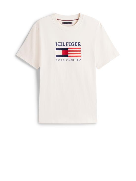 25FW 타미힐피거 반팔 티셔츠 MW0MW39843 Z00 IVORY PETAL