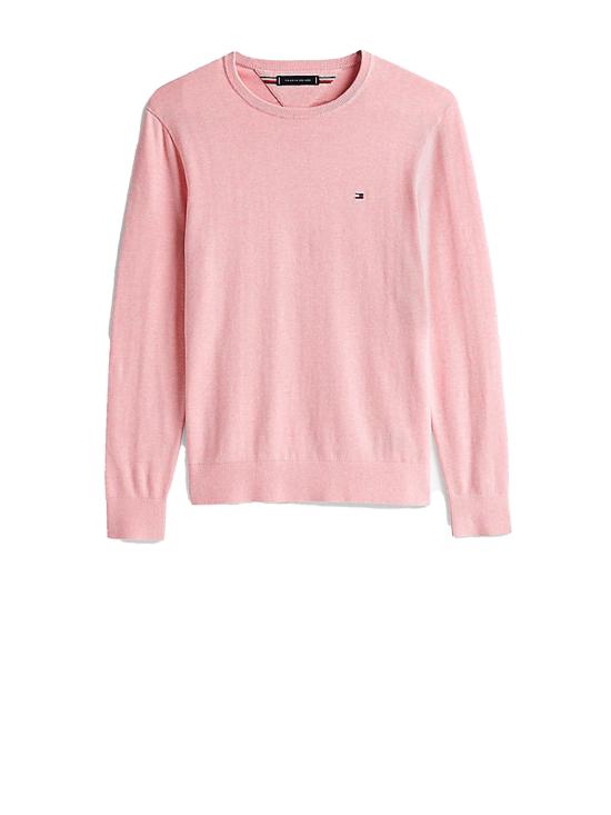 25SS 타미힐피거 스웨터 MW0MW39999 TZJ PINK SHADE HEATHER