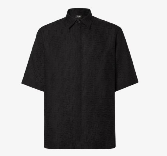 25SS 펜디 반팔 셔츠 FS1317 AU6YF0QA1 Black
