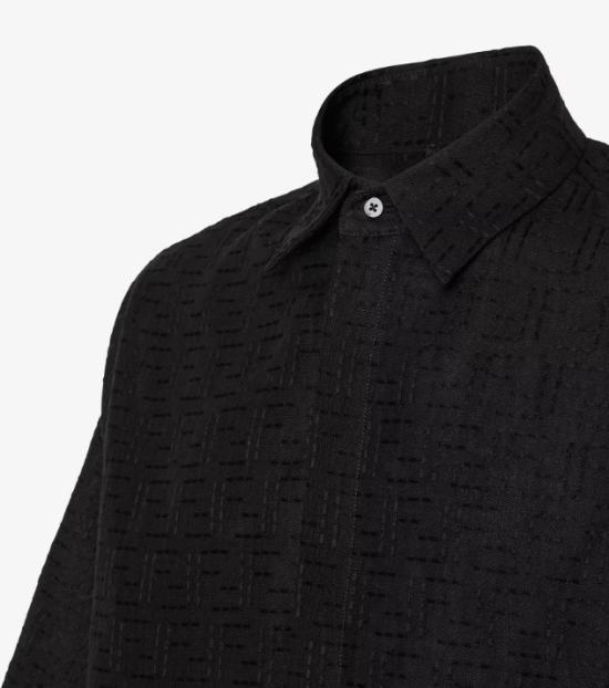 25SS 펜디 반팔 셔츠 FS1317 AU6YF0QA1 Black - FENDI