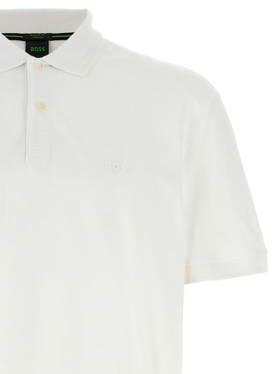  휴고보스 폴로 티셔츠 50507583 100 White - HUGO BOSS