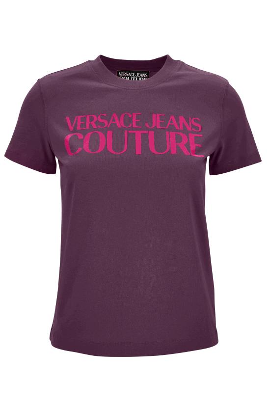 25FW 베르사체 반팔 티셔츠 79HAHE05 CJ00E317 PURPLE