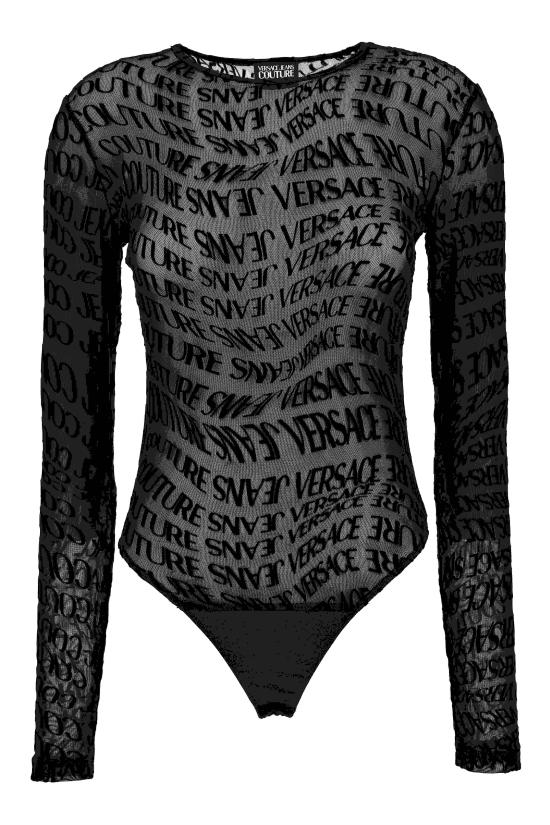 25FW 베르사체 바디수트 티셔츠 79HAM221 JS490899 Black