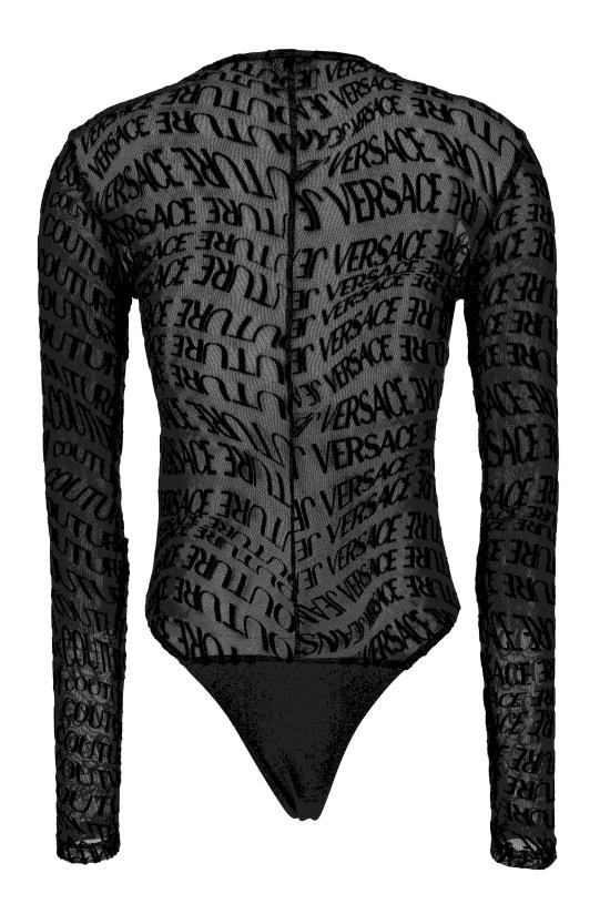 25FW 베르사체 바디수트 티셔츠 79HAM221 JS490899 Black - VERSACE