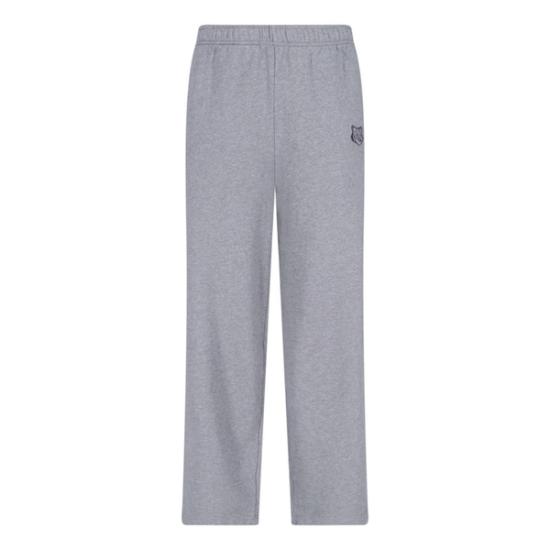  메종키츠네 스트레이트 팬츠 NM01111KM0001 H131 MEDIUM GREY MELANGE