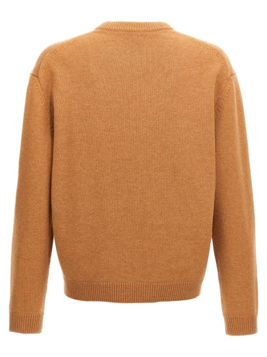 24FW 메종키츠네 폭스 헤드 인타르시아 스웨터 NM00808KM0329 P270 SEQUOIA - MAISON KITSUNE