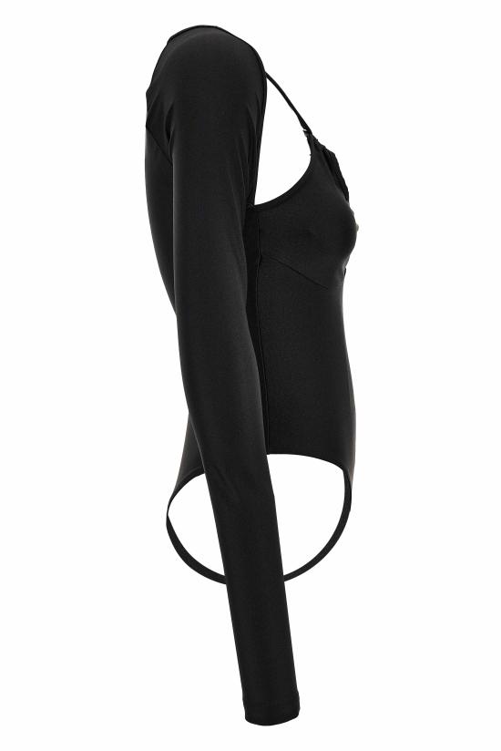 25FW 베르사체 바디수트 티셔츠 79HAM618 N0008899 Black - VERSACE