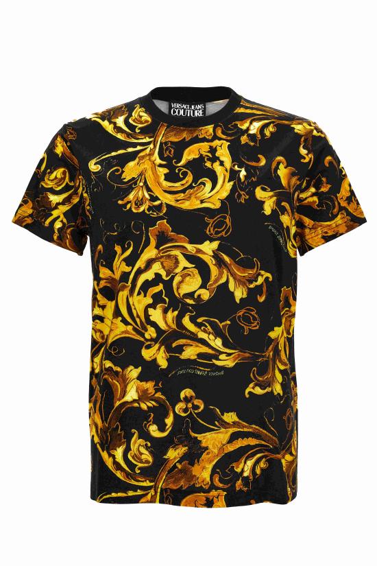 25FW 베르사체 반팔 티셔츠 79GAH6S0 JS515G89 Black