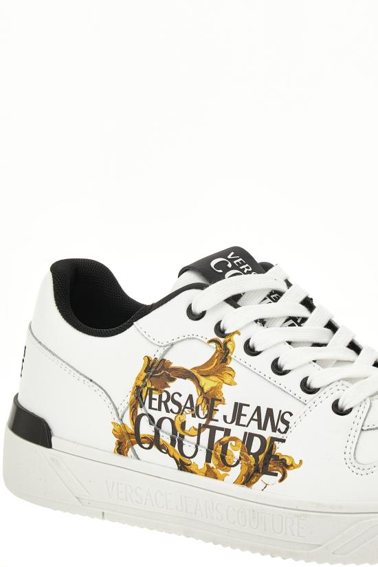 25FW 베르사체 아웃라인 바로코 브루클린 스니커즈 79YA3SJ5 ZPB42G03 White - VERSACE