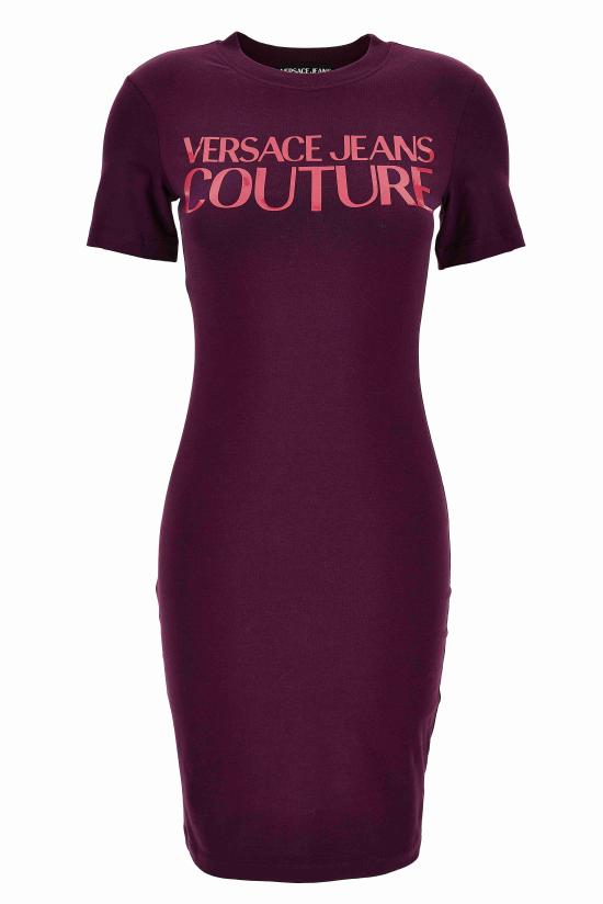 25FW 베르사체 미디 원피스 79HAOE05 CJ02E317 PURPLE