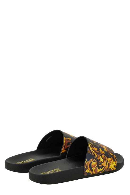 25FW 베르사체 뮬/슬리퍼 79YA3SQ4 ZS365G89 Black - VERSACE