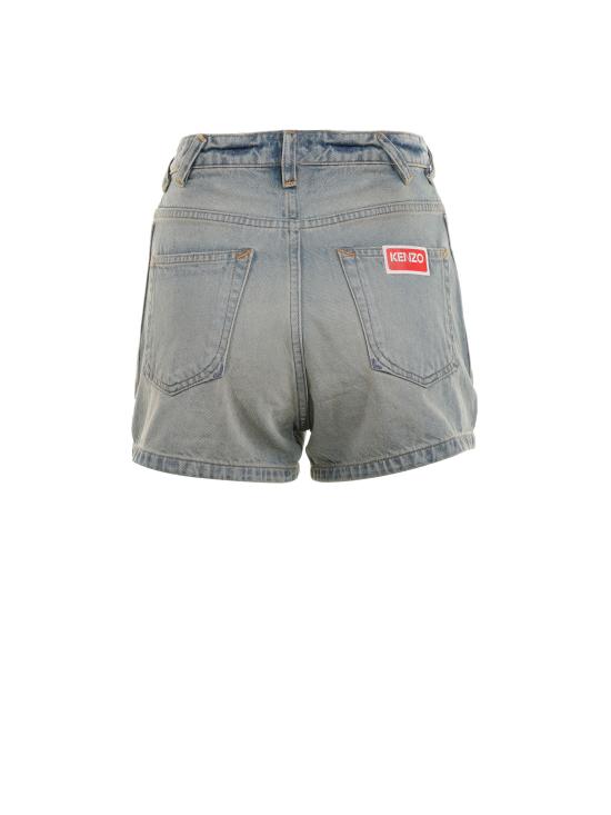  겐조 숏팬츠 FD52DS2246B3 DY STONE BL DIRTY BLUE DENIM - KENZO